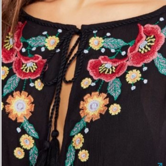 🆕 Free People Spell On You Embroidered Mini Dress - Picture 9 of 13